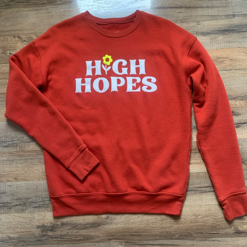 High Hopes Sweatshirt Size-S made in the USA GUC